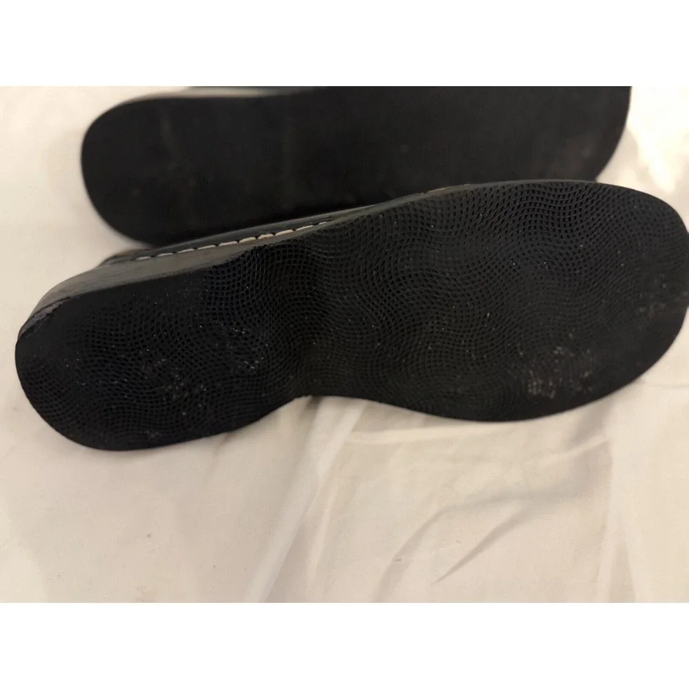 Frye Black Leather‎ Moc Rub Sole Classic Loafer Womein Size 8.5